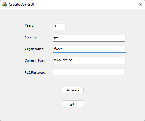 本地生成SSL证书工具CreateCertGUI